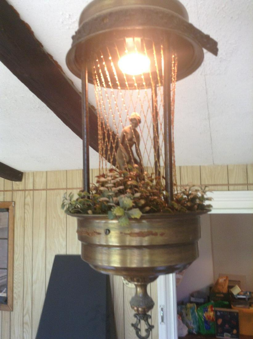 Vintage Hanging Mineral Oil Rain Motion Lamp w/ Nude Gr: mcm started motion lights working