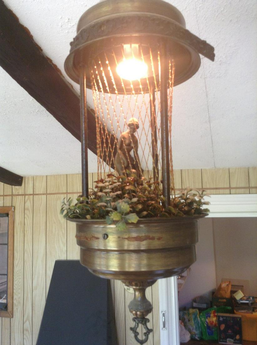 Vintage Hanging Mineral Oil Rain Motion Lamp w/ Nude Gr: mcm started motion lights working