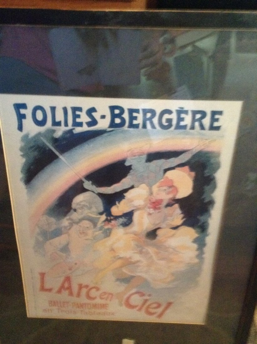 LITHOGRAPH ORIGINAL FOLIES BERGERE: LITHOGRAPH ORIGINAL LITHOGRAPH ORIGINAL FOLIES BERGERE MEASURES 23 1/2 BY 29 1/2