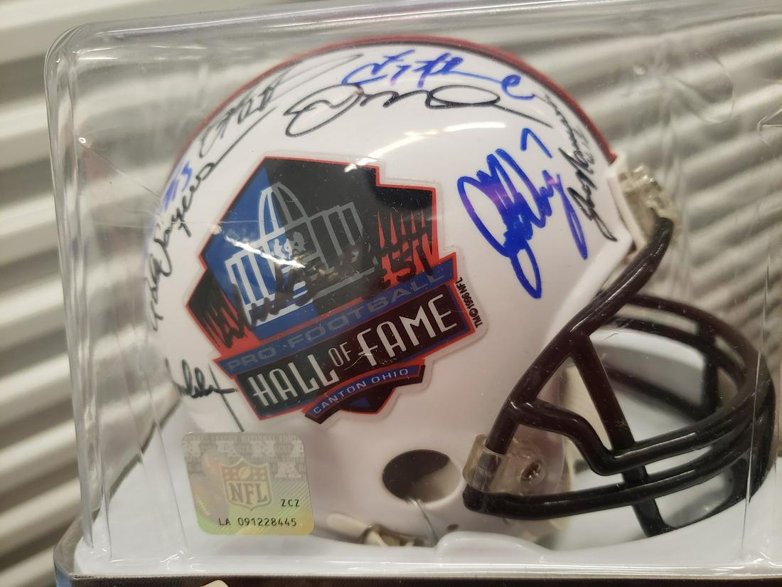 Joe Namath, John Elway, and several other signed helmet (1 of 1)