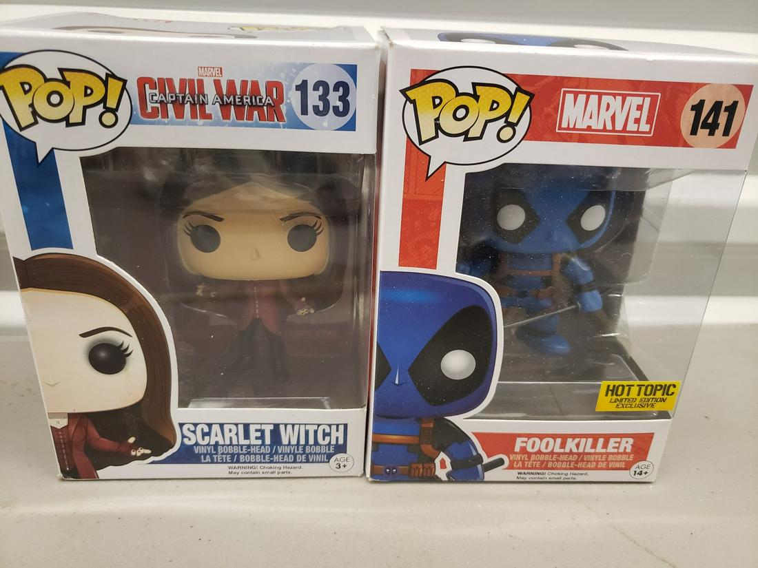 Scarlet Witch & Foolkiller Funko pops: Scarlet Witch & Foolkiller Funko pops