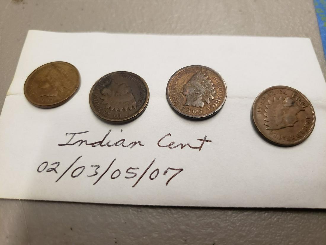 Indian head cent 1902/03/05/07 (1 of 1)