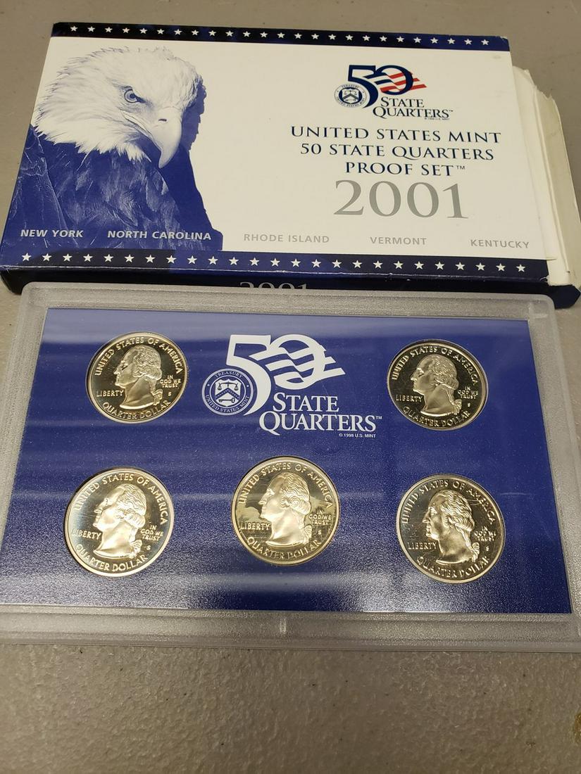 2001 US Mint 50 state quarter proof set (1 of 1)