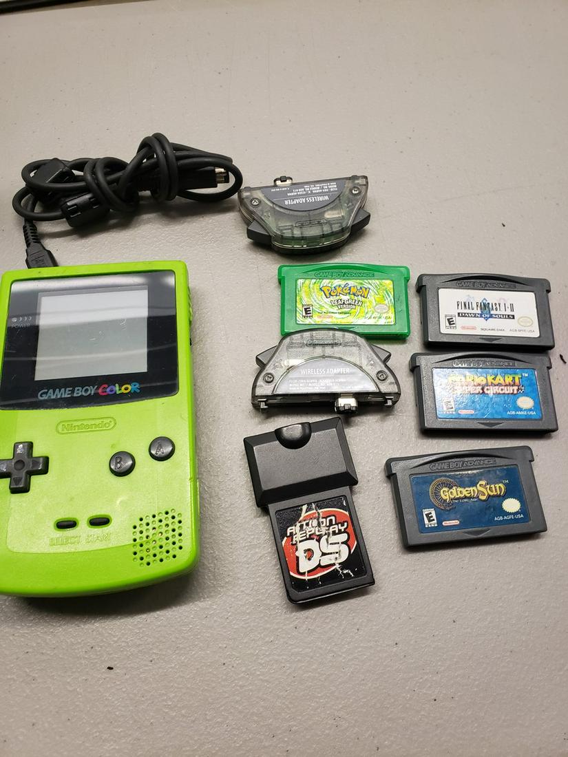 Gameboy color w/several games including pokemon and (1 of 1)