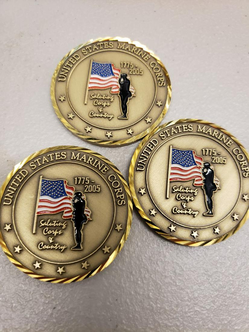 Lot of 3 US Marine Corps tokens (1 of 1)