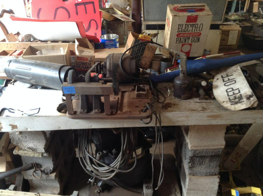 bench top with tools hardware and more (1 of 1)