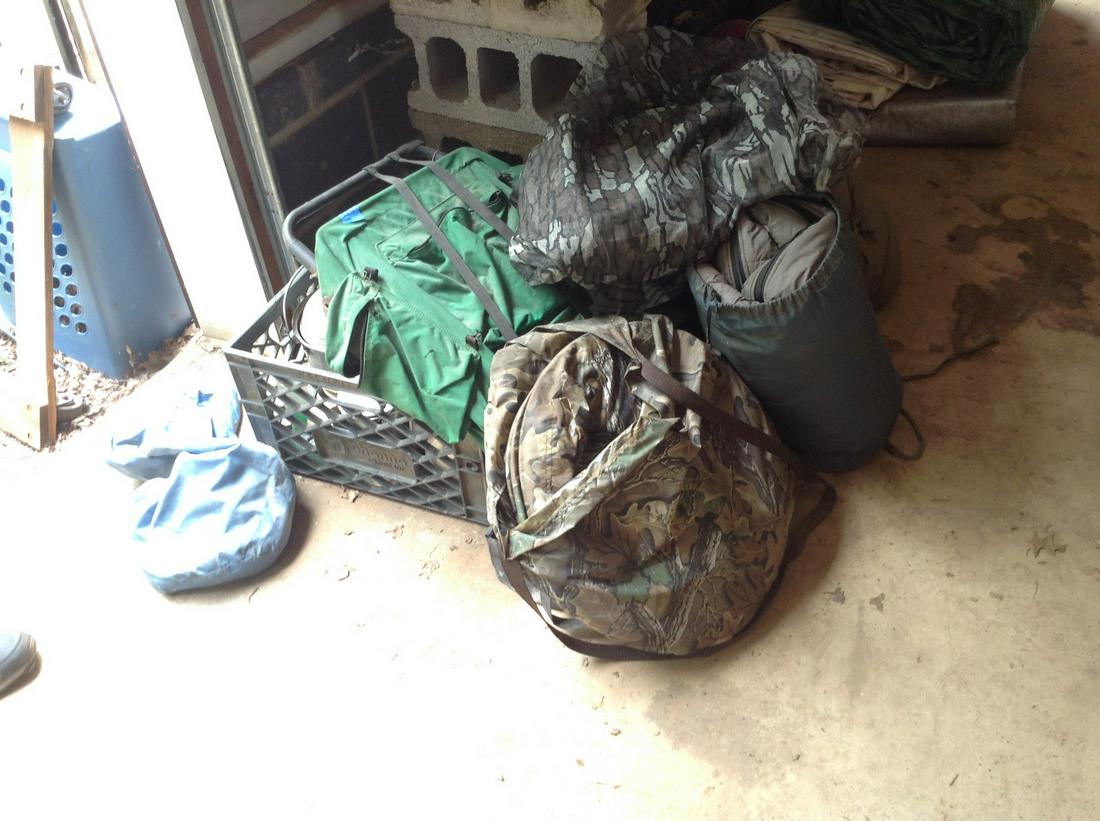 large lot of sleeping bags, camping items and more (1 of 1)