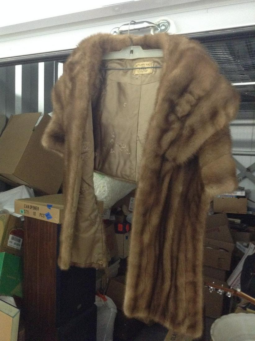 emba brown mink vintage fur jacket (1 of 1)