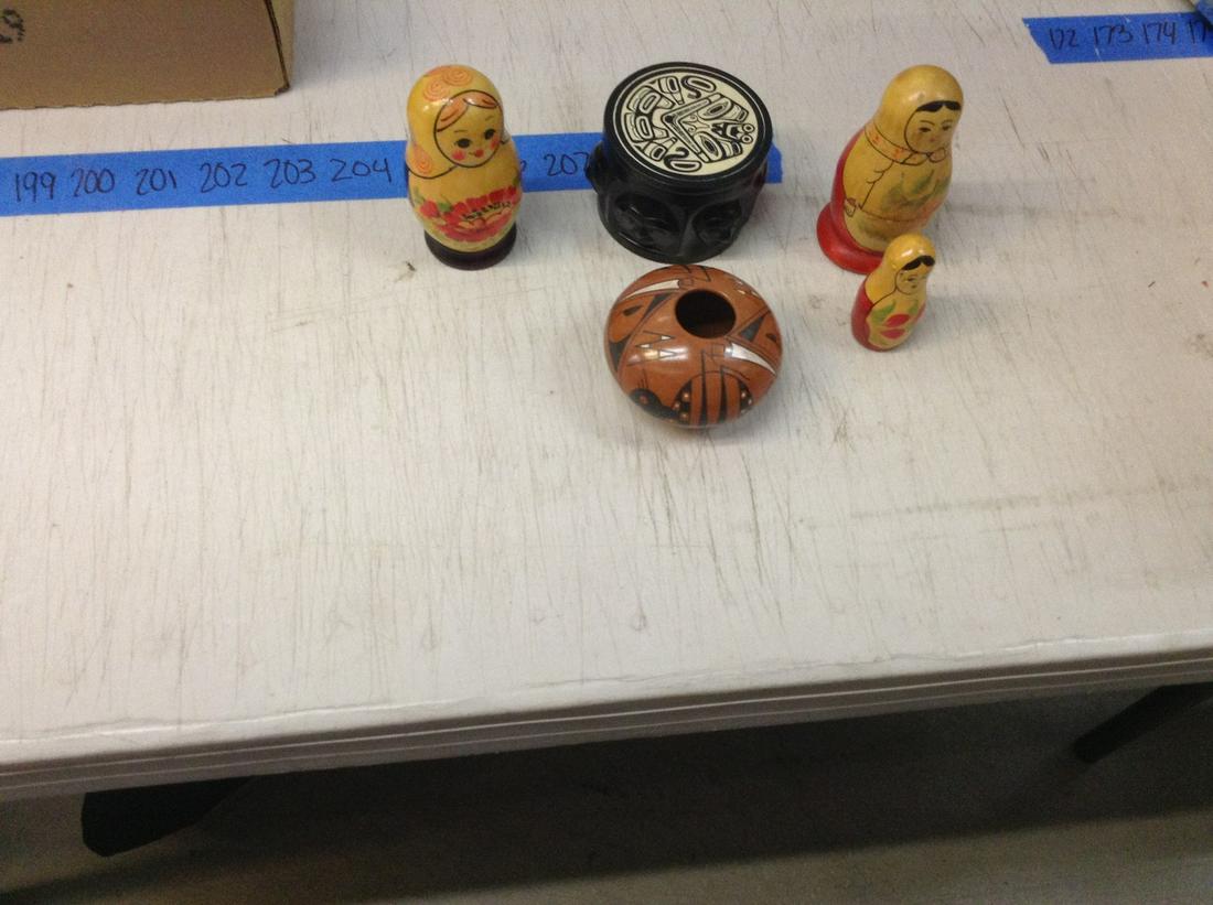 lot of nesting dolls african art and more: lot of nesting dolls african art and more