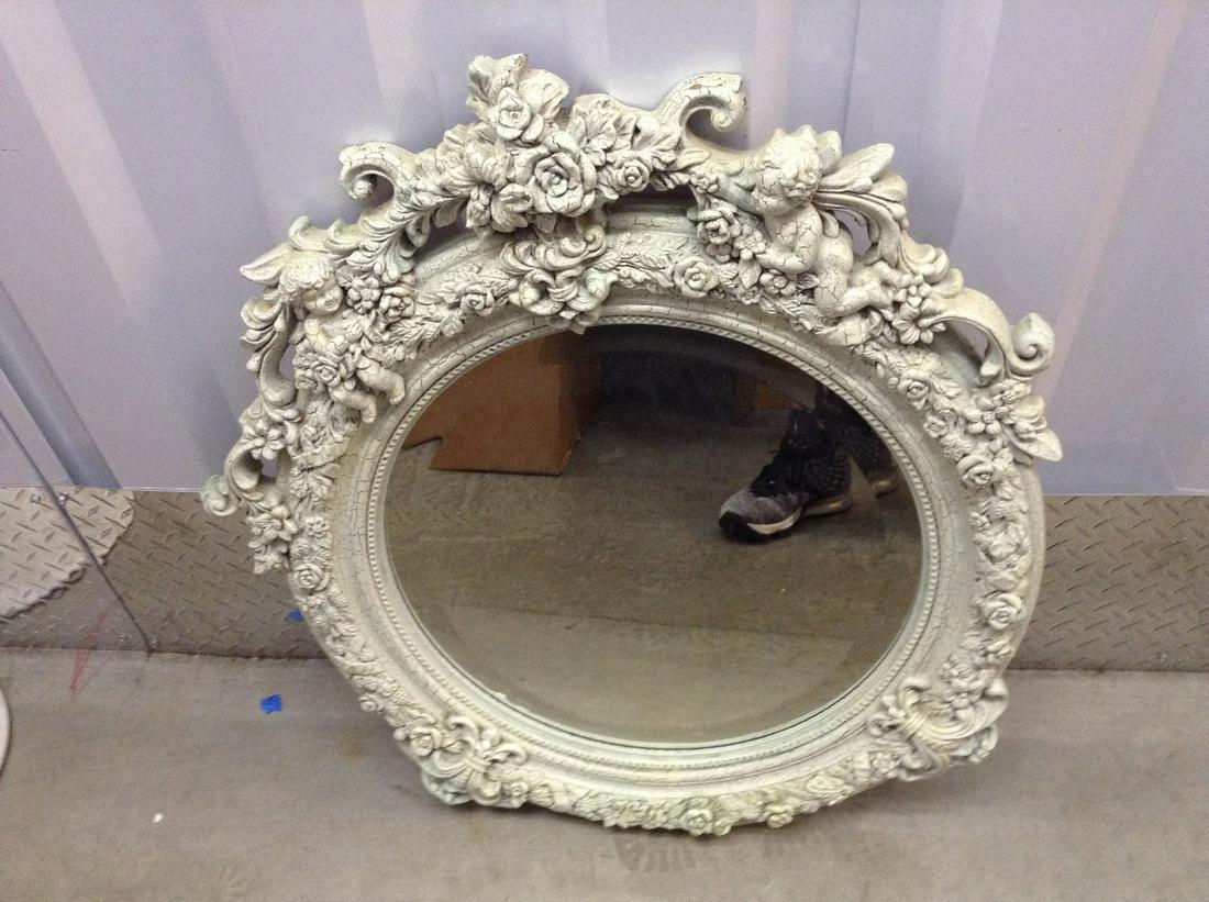 hand carved beloved mirror 26": hand carved beloved mirror 26"