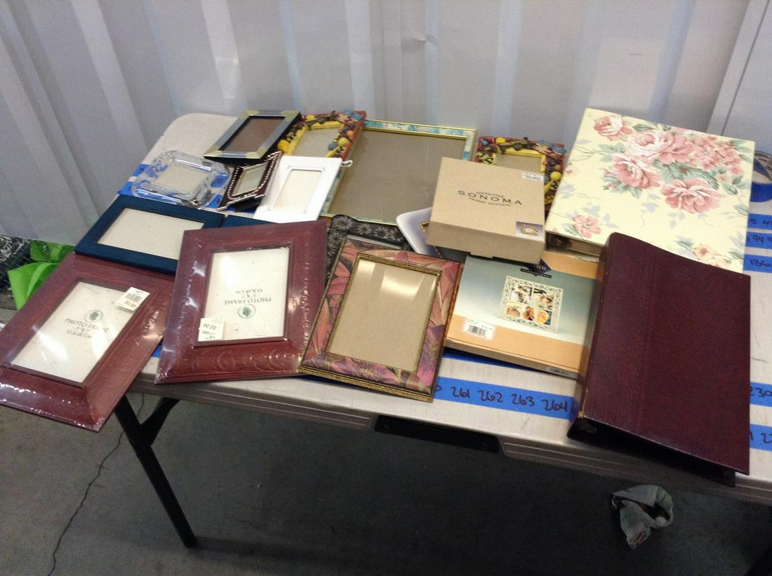 large amount of picture frames and photo album: large amount of picture frames and photo album