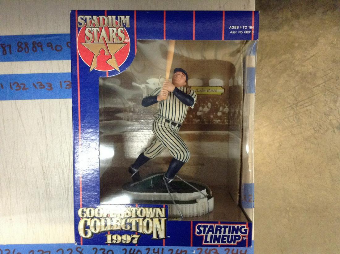 taum stars starting lineup cooperstown collection babe: taum stars starting lineup cooperstown collection babe ruth figure new in package