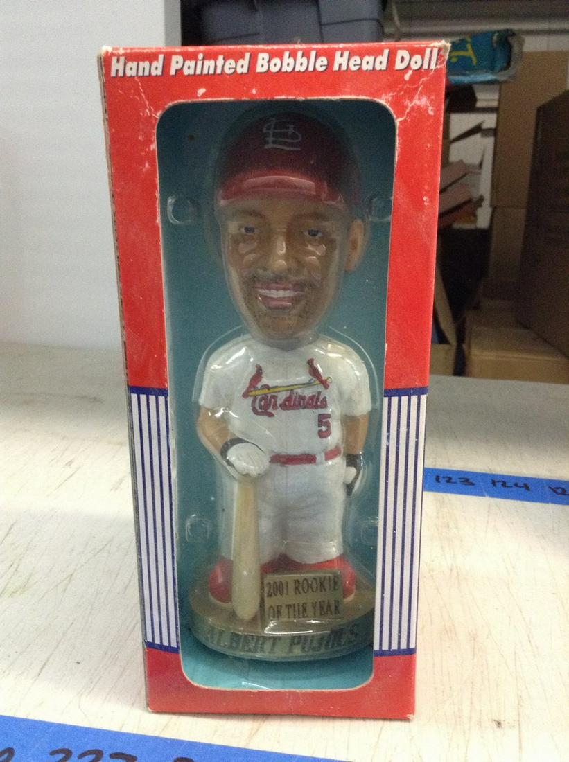 albert pujols 2001 rookie of the year hand painted (1 of 1)