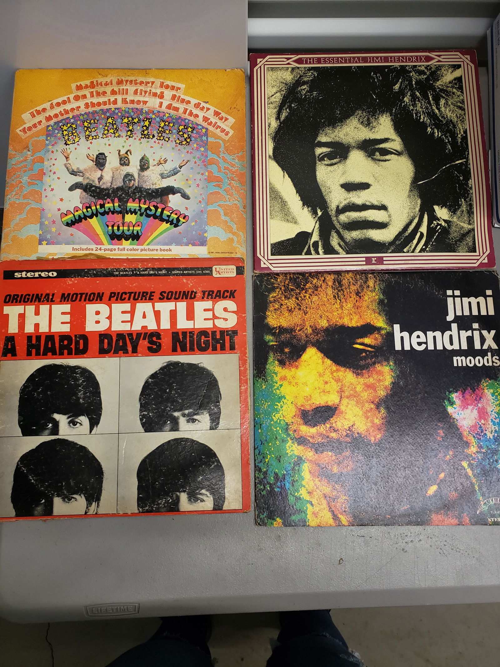 Two The Beatles albums & Two Jimi Hendrix albums (1 of 1)