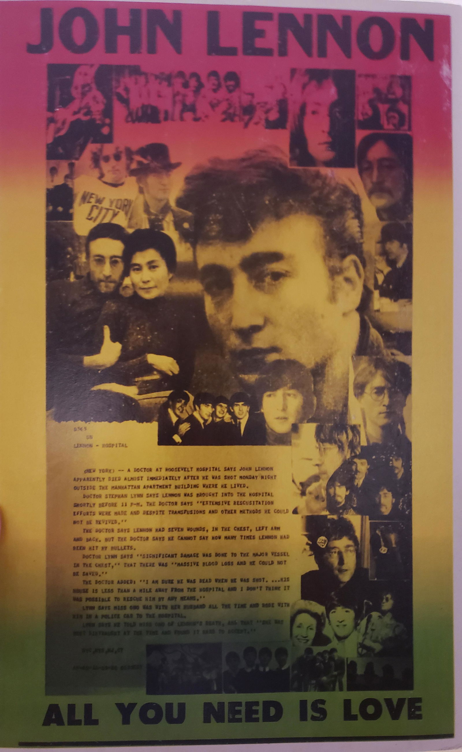 John Lennon from The Beatles poster (1 of 1)