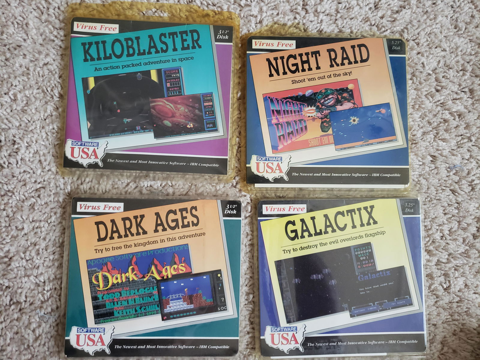 Four early computer software/games (1 of 1)