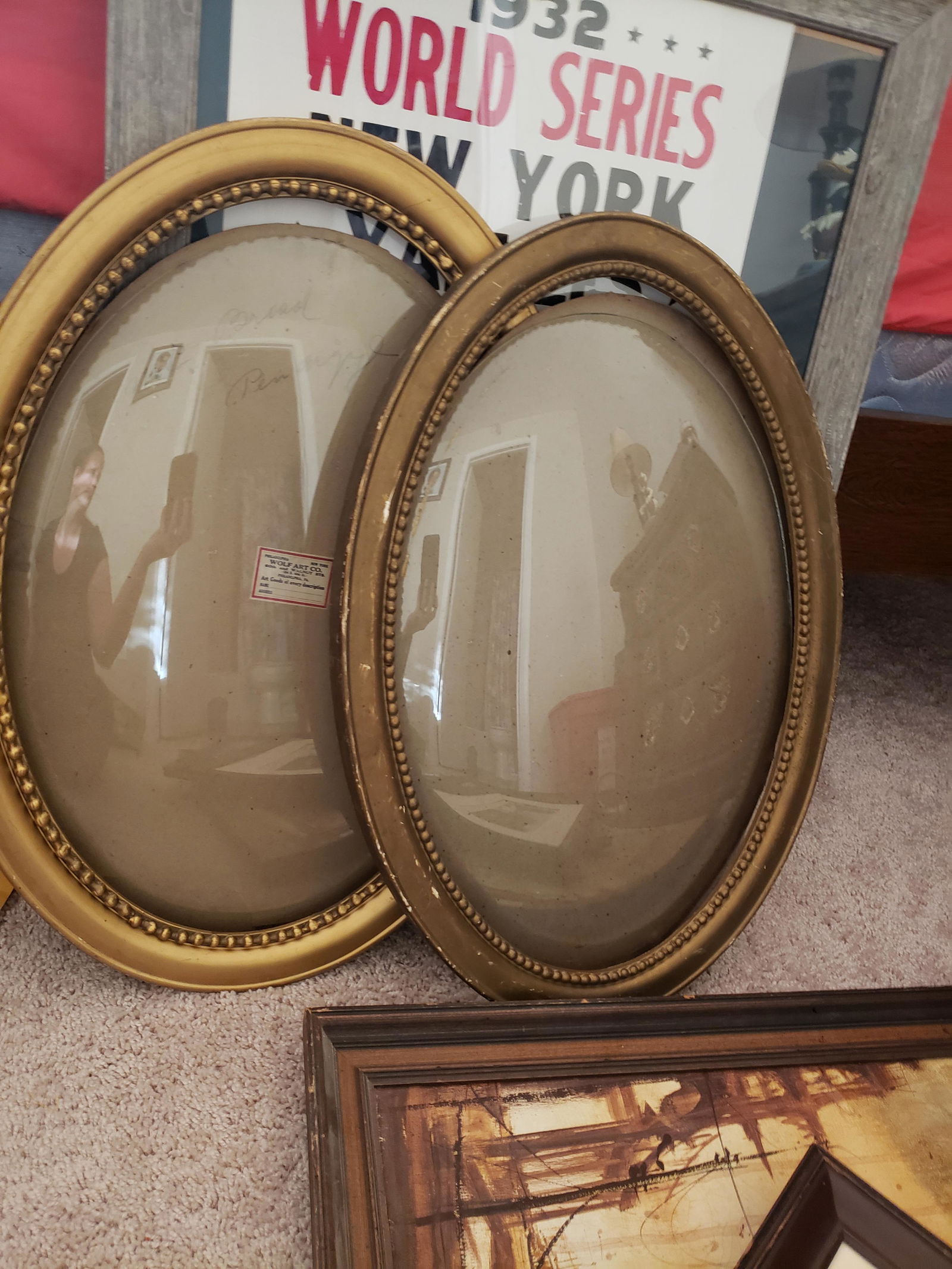 Two very early oval wooden frames (1 of 1)