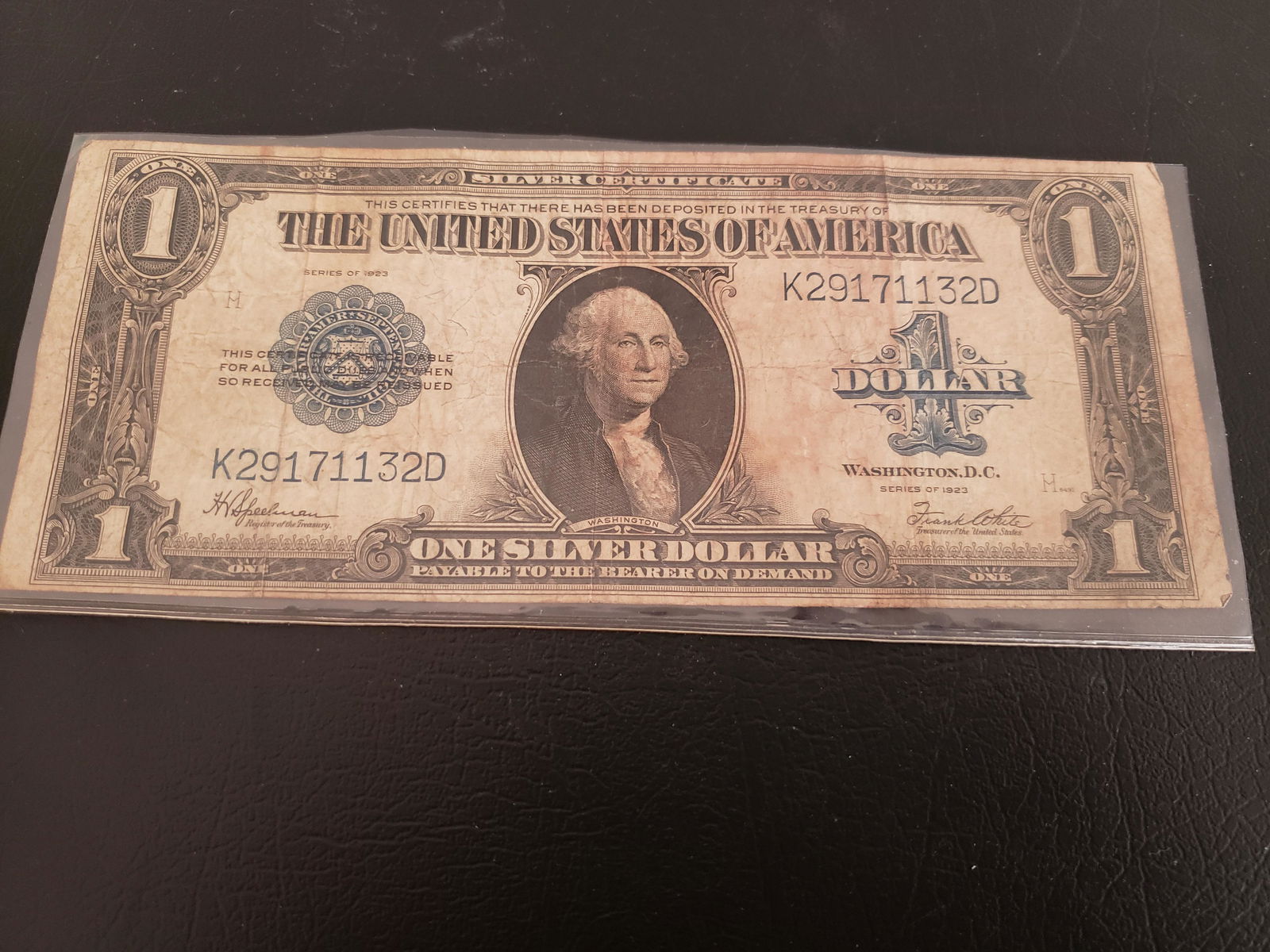 1923 Silver Certificate - US one dollar bill - blue (1 of 1)