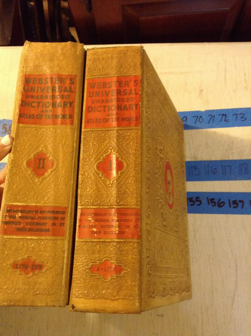 1937 Webster's Universal Dictionary Volume 1 And 2 (1 of 1)