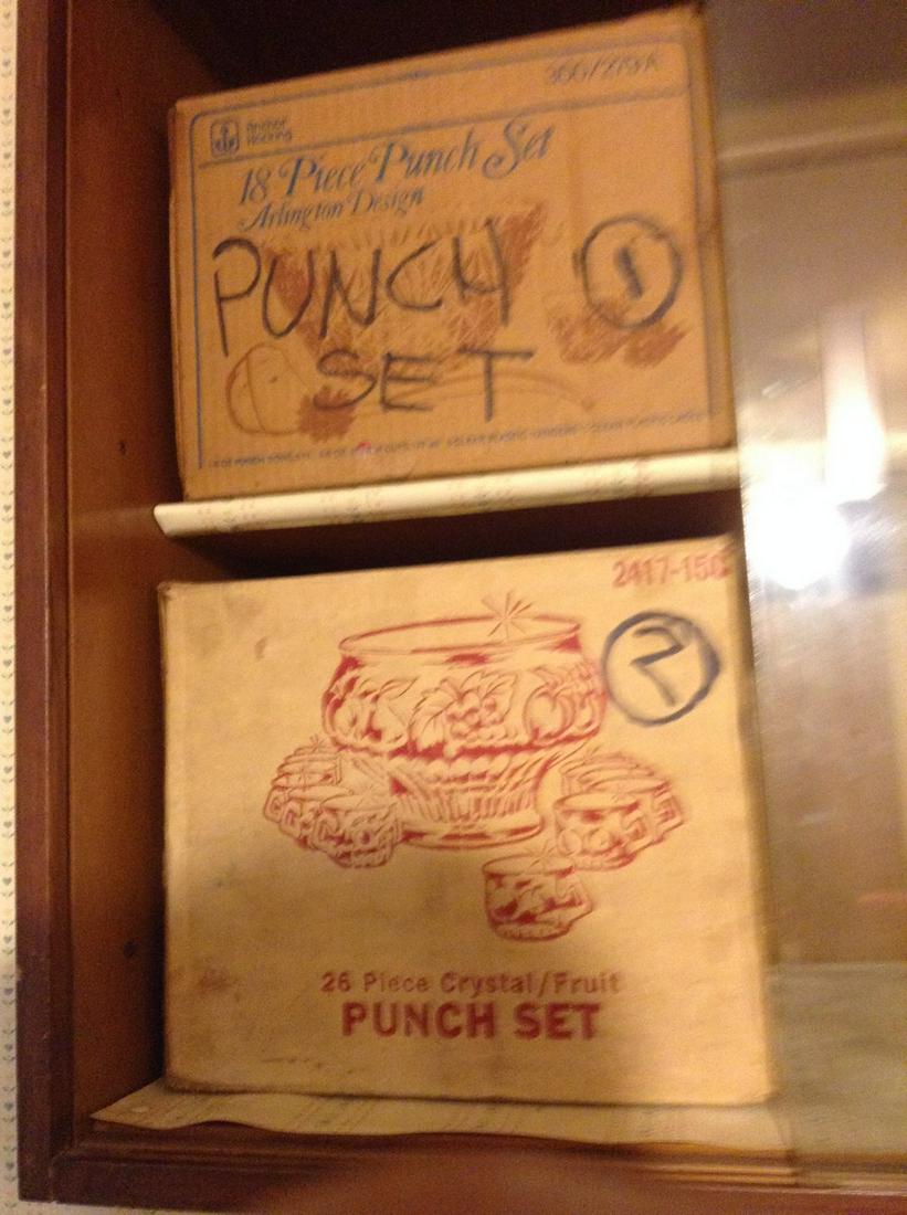 2 Vintage Punch Bowl Sets (1 of 1)