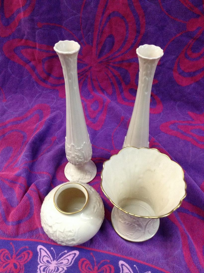 lot of Lenox and other vases largest 11": lot of Lenox and other vases largest 11"