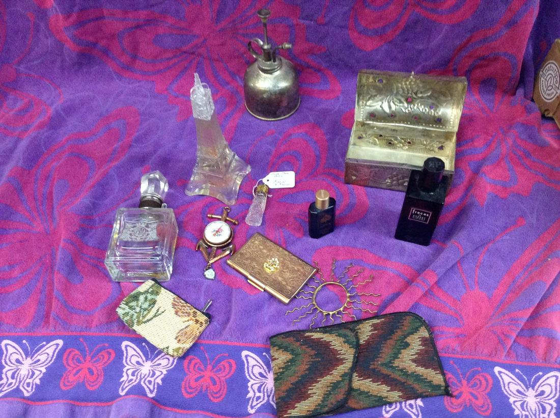 Czech Dram Bottle And Other Vintage Perfume Bottle: Czech Dram Bottle And Other Vintage Perfume Bottle