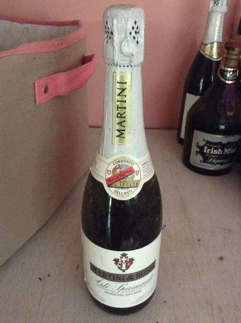 Martini And Rossi Sparkling Wine 750 ml: Any contents in bottle is Free; You are bidding on the bottle & unbroken tax stamp