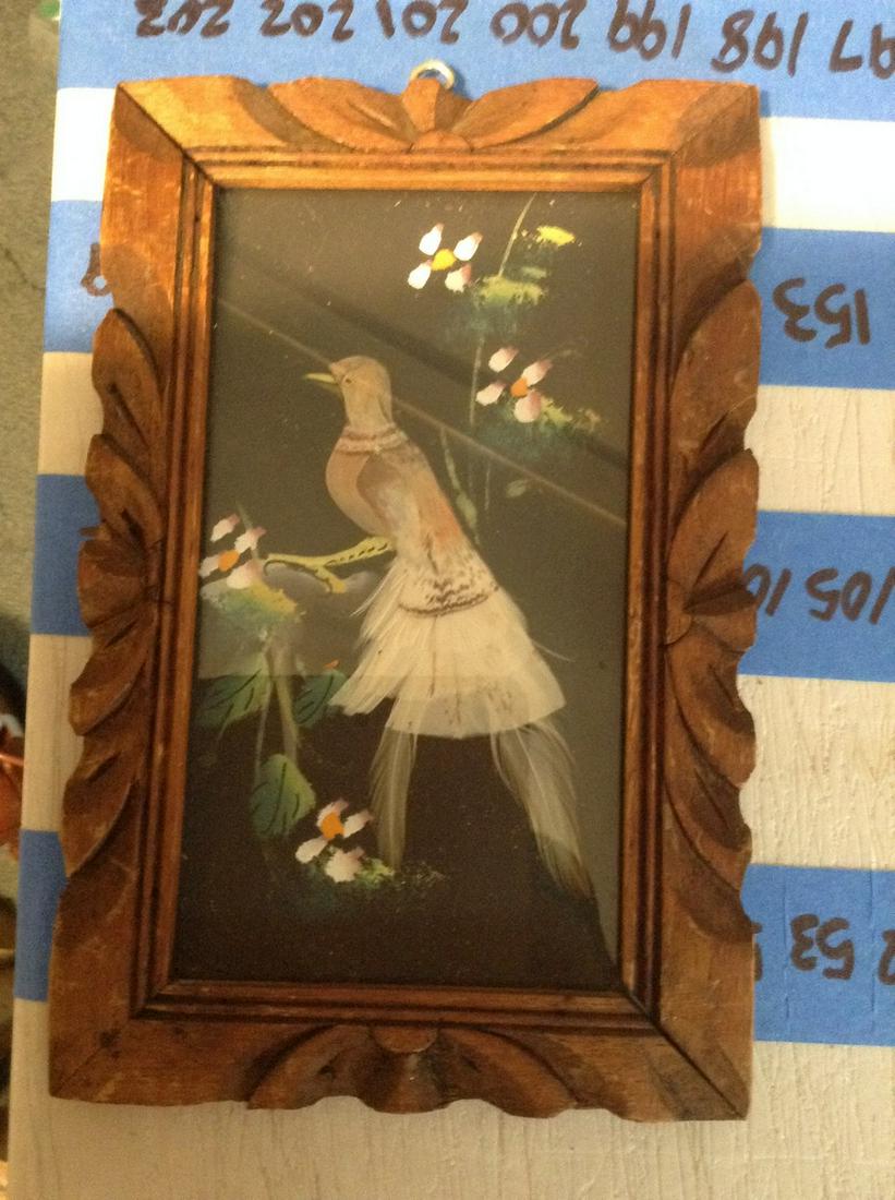 1950s real feather wall art 6x9 (1 of 1)