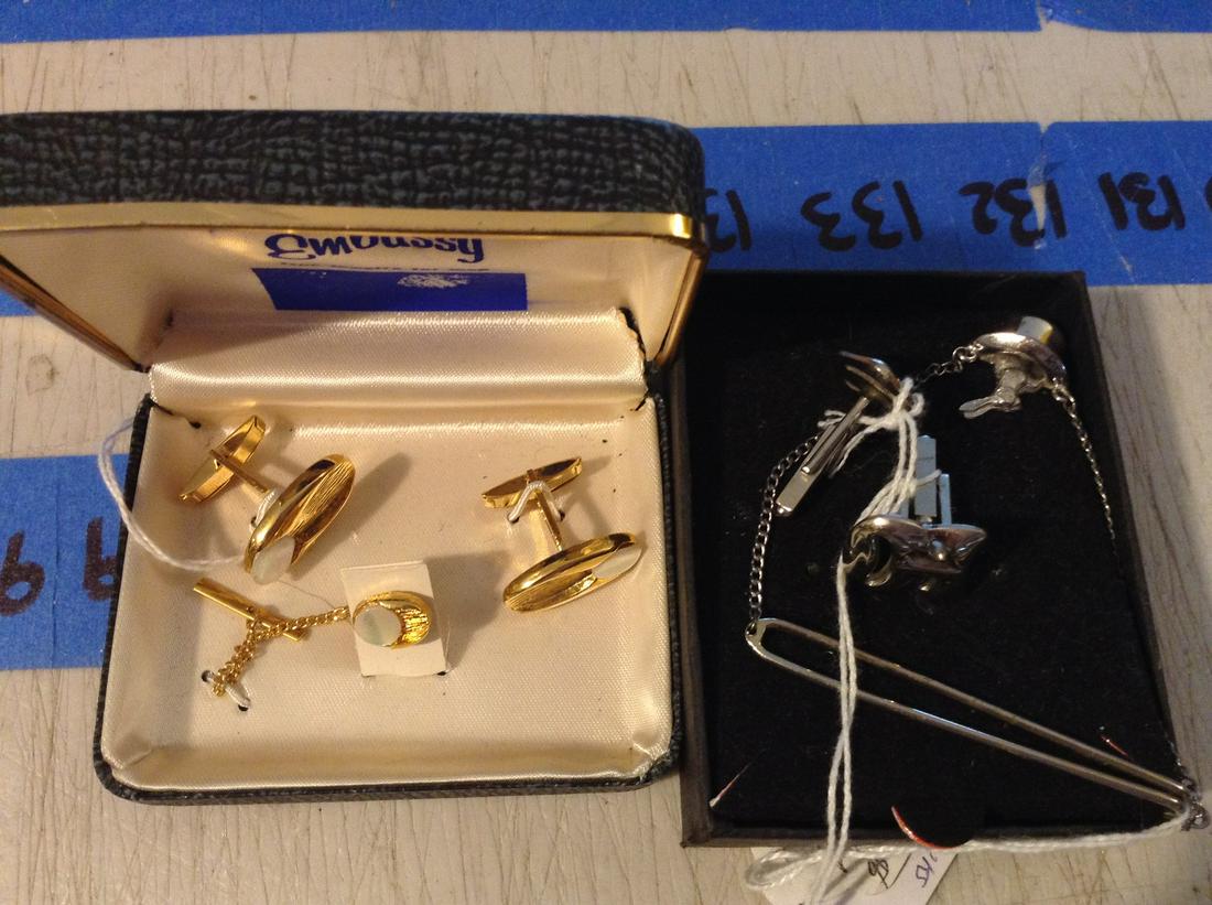 sterling silver magasins tie clasp and other vintage (1 of 1)