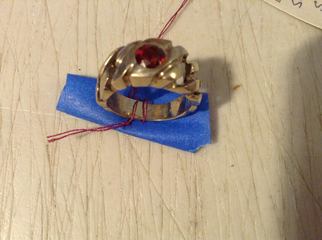 sterling silver ruby ring size 7.5: sterling silver ruby ring size 7.5