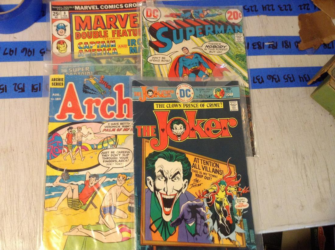 lot of four early superman joker marvel comics (1 of 1)