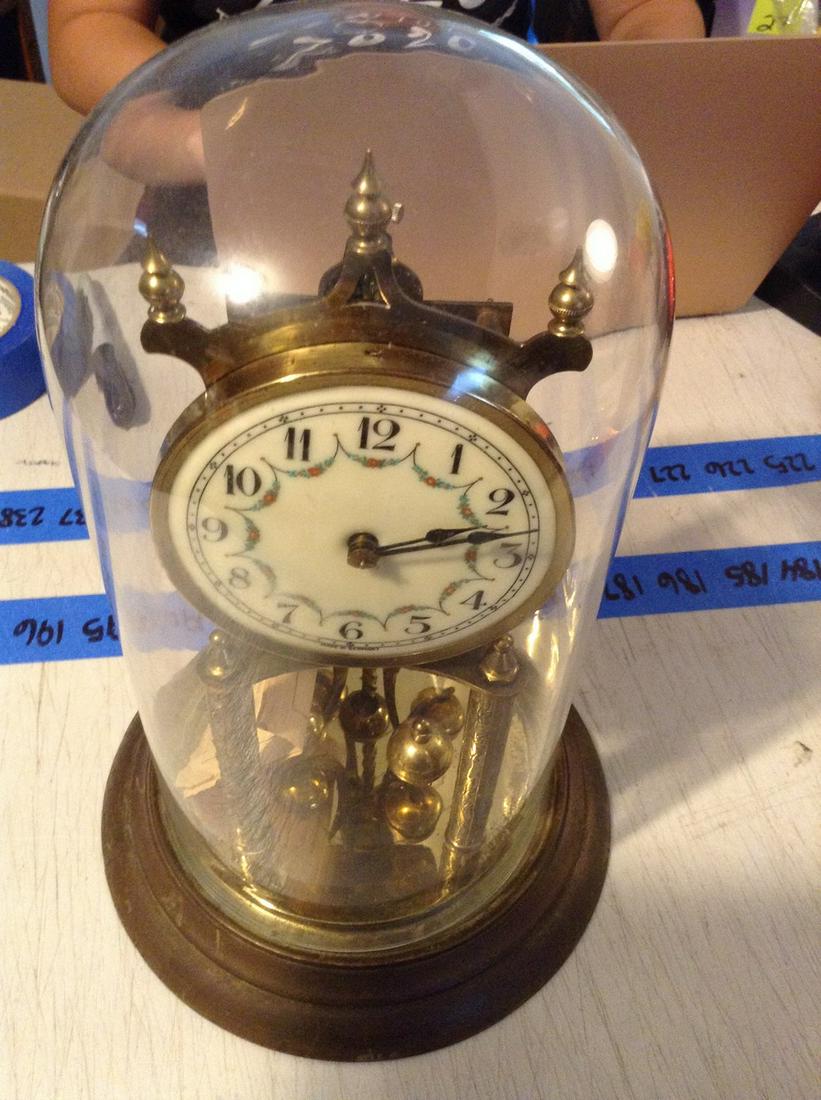 porcelain face 400 day german anniversary clock (1 of 1)