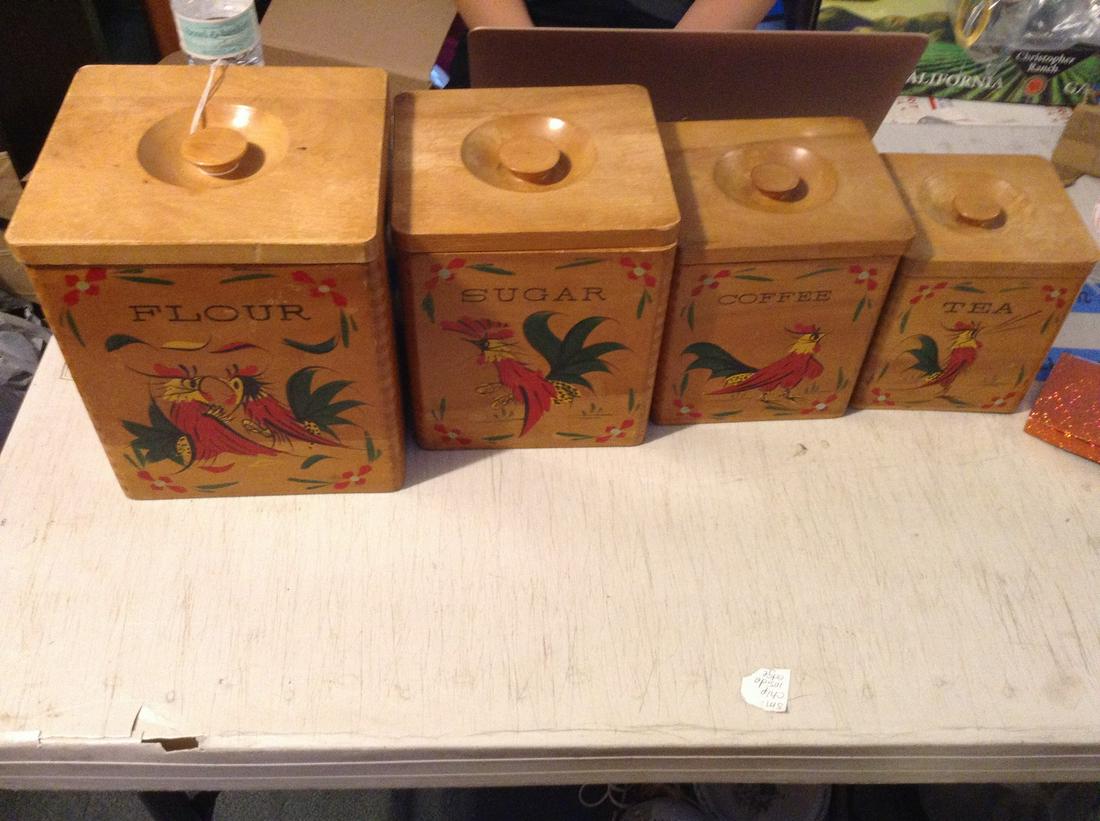 mcm wooden canister set with chickens (1 of 1)