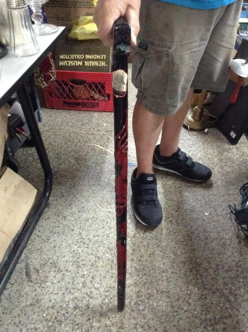 Snake Head Marble Walking Cane (1 of 1)