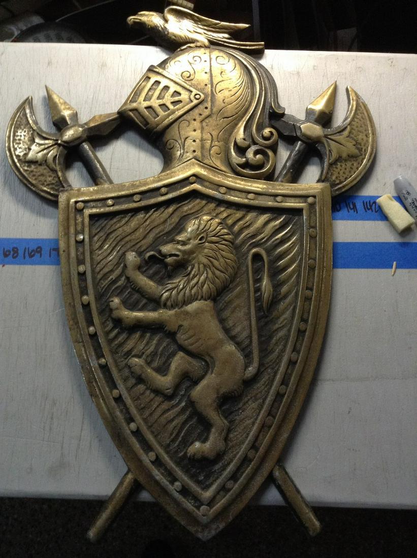 Metal Coat Of Arms Shield: 27x19