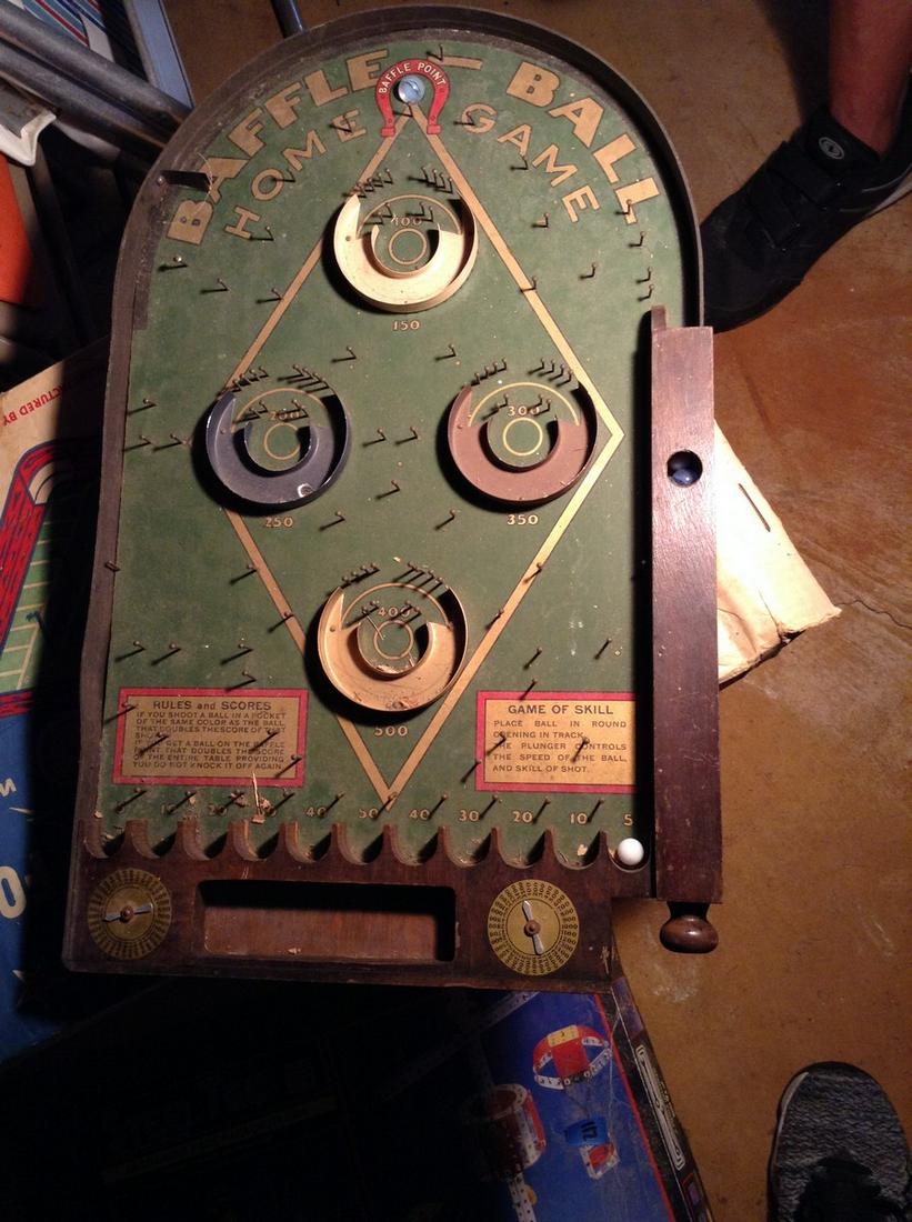 vintage baleful point vintage baseball game with: vintage baleful point vintage baseball game with marbles