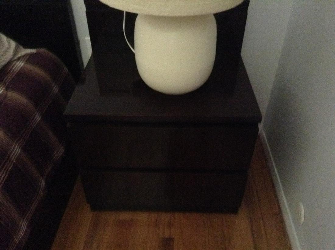 mcm thomasville wooden night stand: mcm thomasville wooden night stand