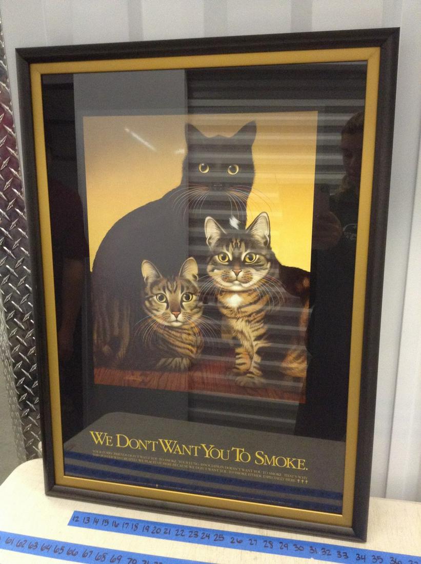 We Don't Want You To Smoke Cat Print