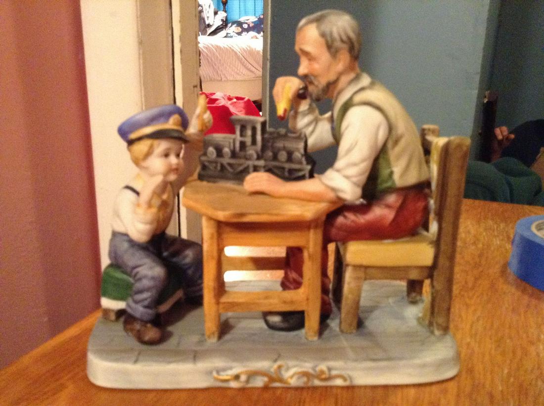 price ceramic figure 8"Hx 8.5" A (1 of 1)