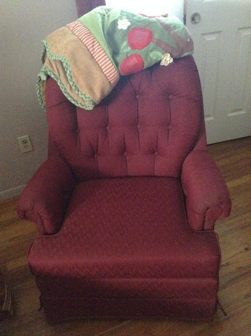 reclining rocking chair: reclining rocking chair