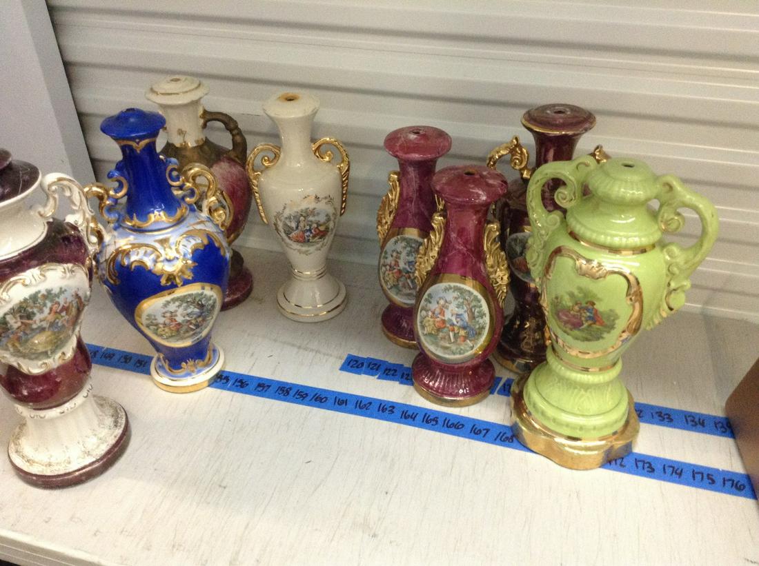 large amount of vintage lamp bases tallest 16" (1 of 1)