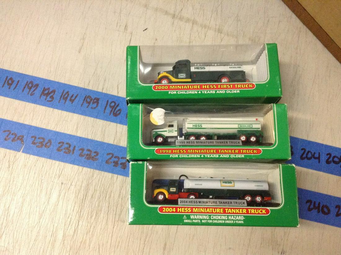 lot of three mini hess trucks (1 of 1)