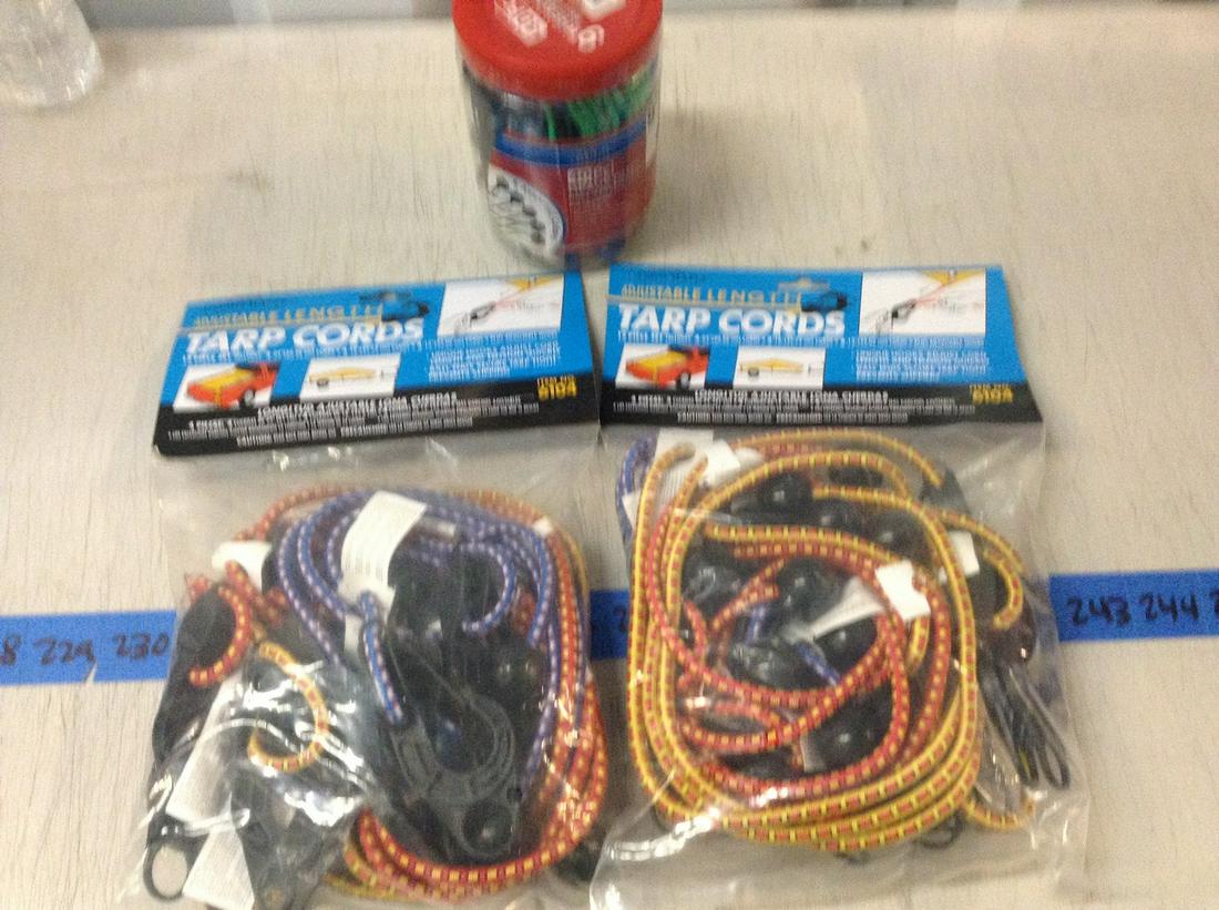 lot of tarp cords new in packages (1 of 1)