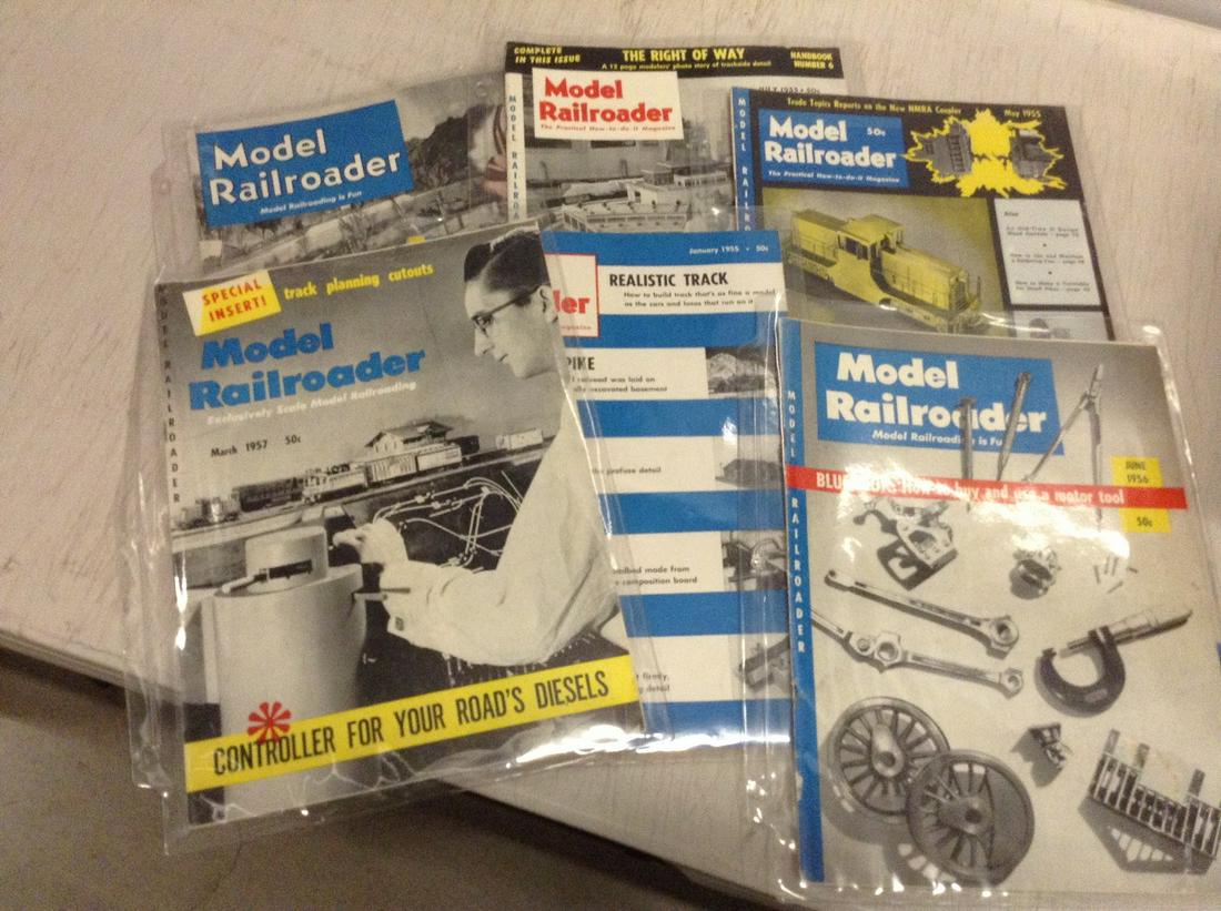 1950s model railroader and other magazines: 1950s model railroader and other magazines