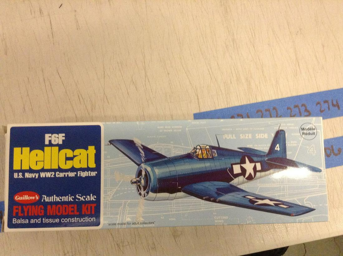 F6F hellcat model airplane never built (1 of 1)