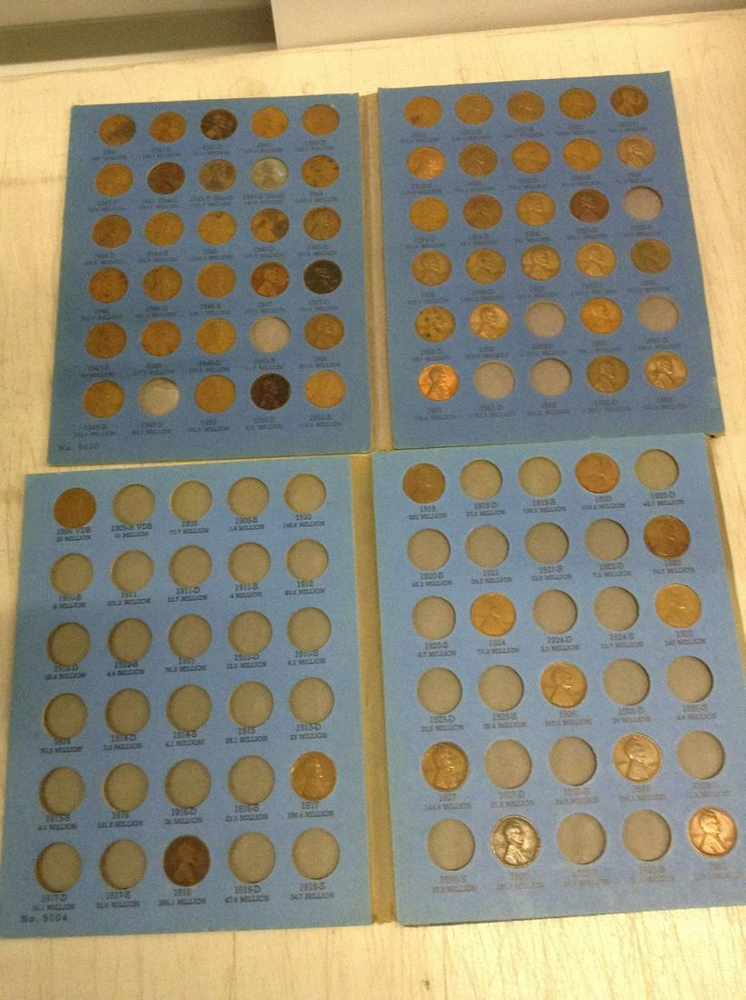 lincoln head cent collection with some coins (1 of 1)