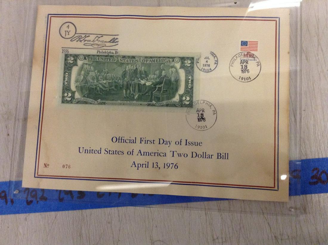 official first day of issue two dollar bill 1976 (1 of 1)