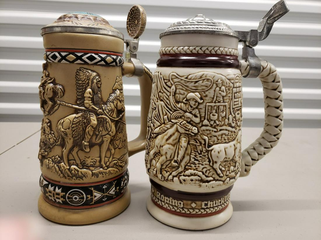 Two vintage steins - one Avon handcrafed in Brazil (1 of 1)