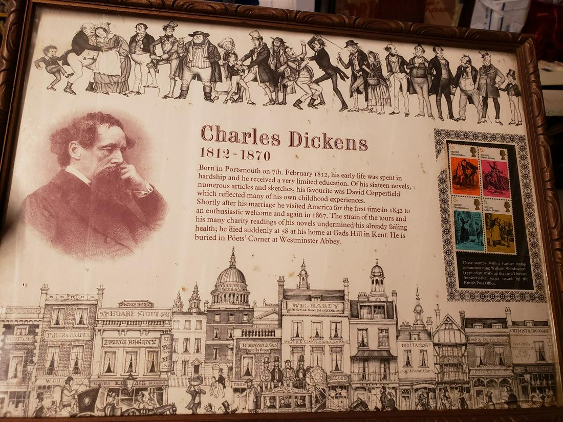 Framed Charles Dickens 1812-1870 stamps. Series issued (1 of 1)