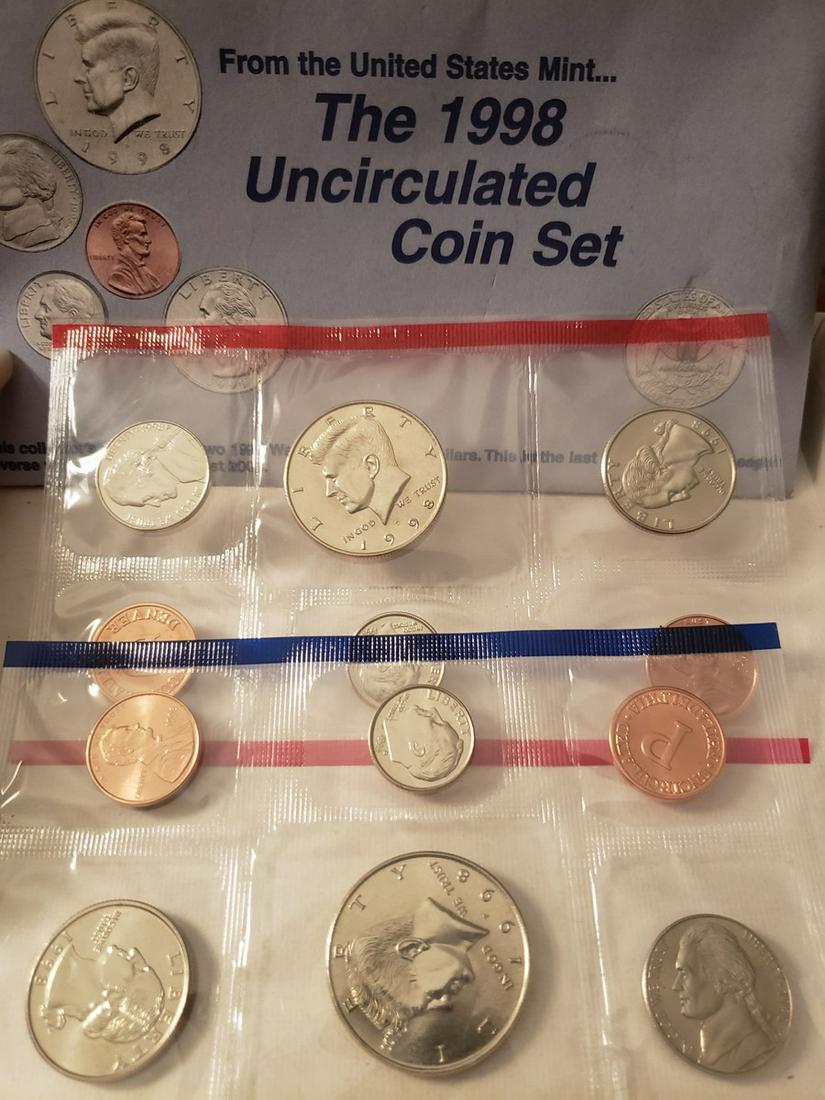 Uncirculated 1998 coin set (1 of 1)